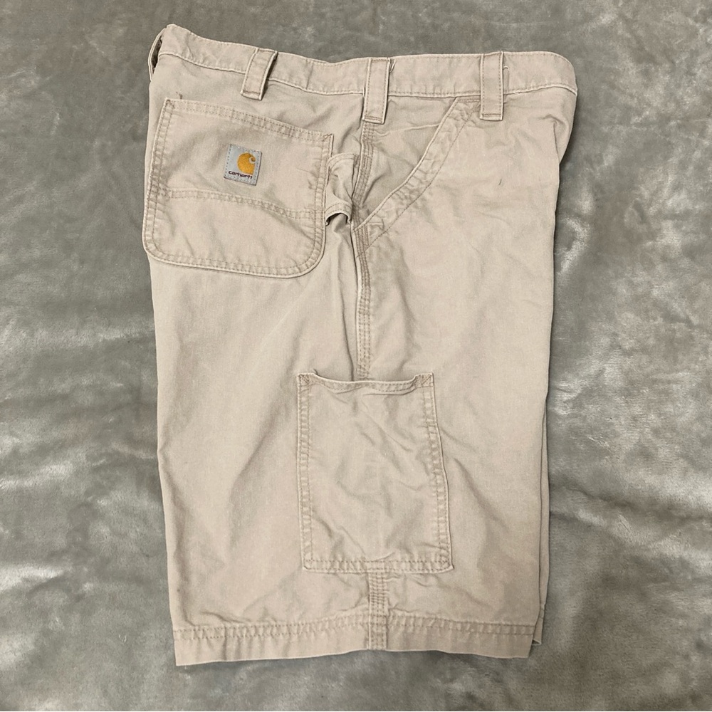 Carhartt Loose Fit Men's Tan Work Cargo Shorts Size 34 - Picture 10 of 16